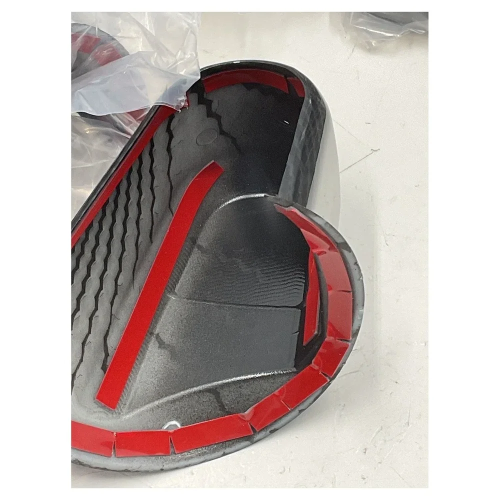 SQQP Carbon Fiber Style Side Mirror Covers Trim Set Gloss Black Exterior